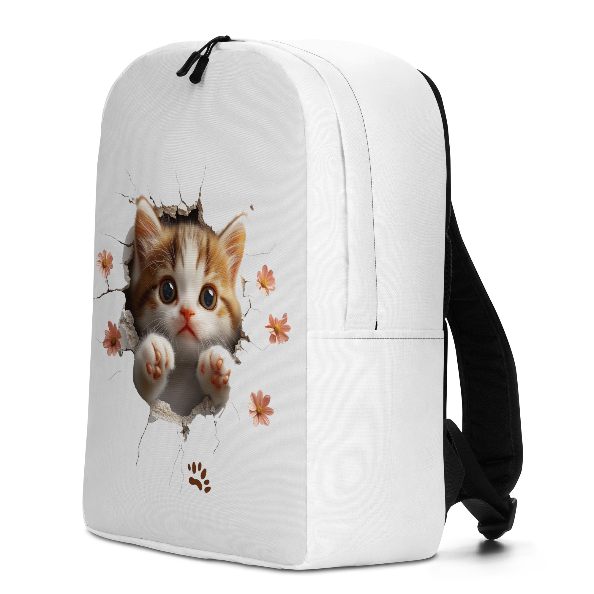 Cat Push Minimalist Backpack