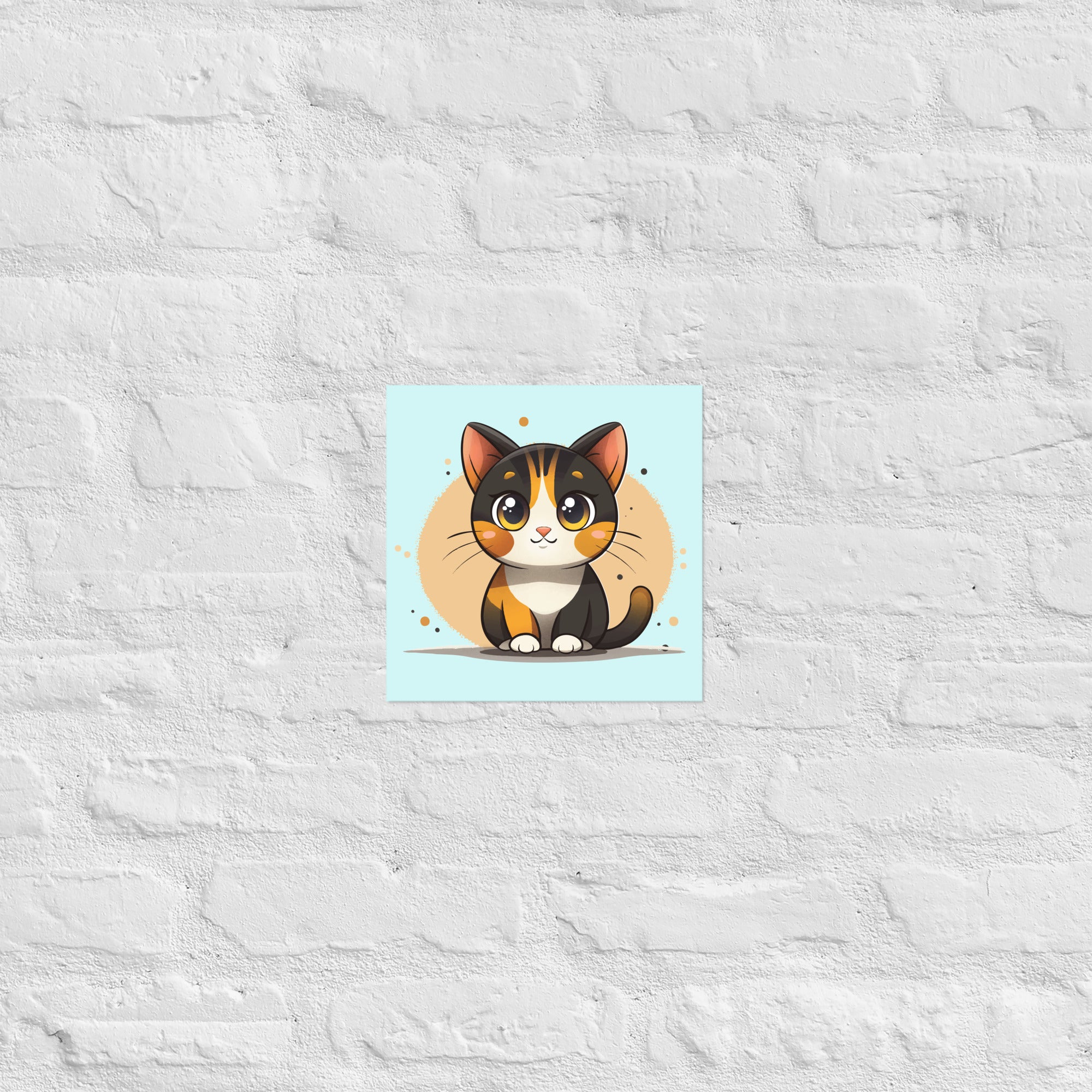 Cat Wall Art Poster – Nursery Animal Print | Pintpop