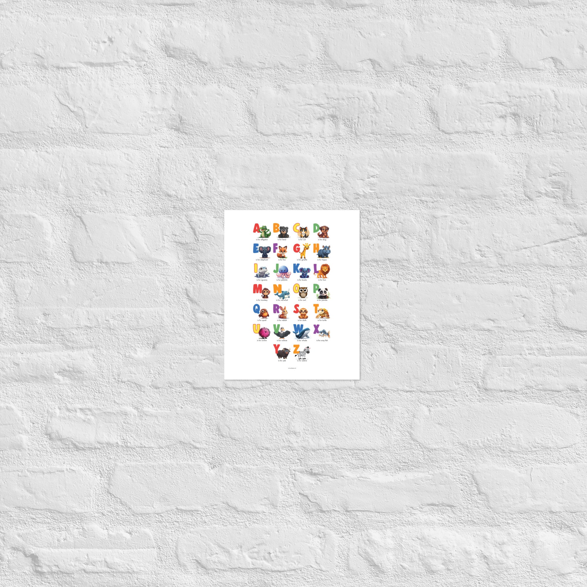 Animal Alphabet Poster (English)