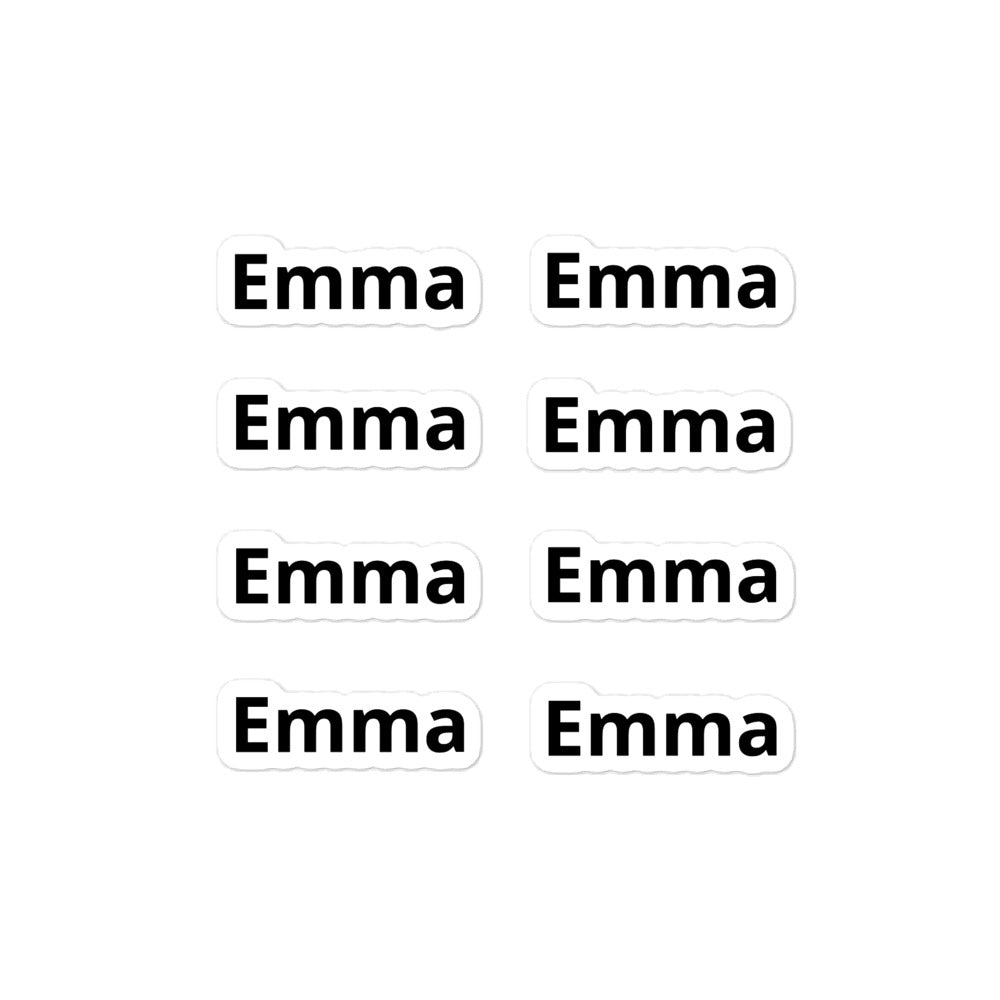 Emma Bubble-free stickers