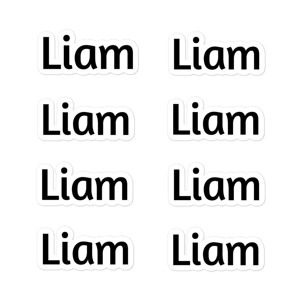 Liam Bubble-free stickers