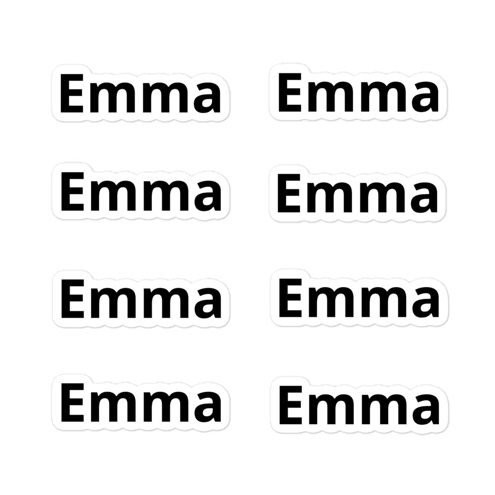 Emma Bubble-free stickers