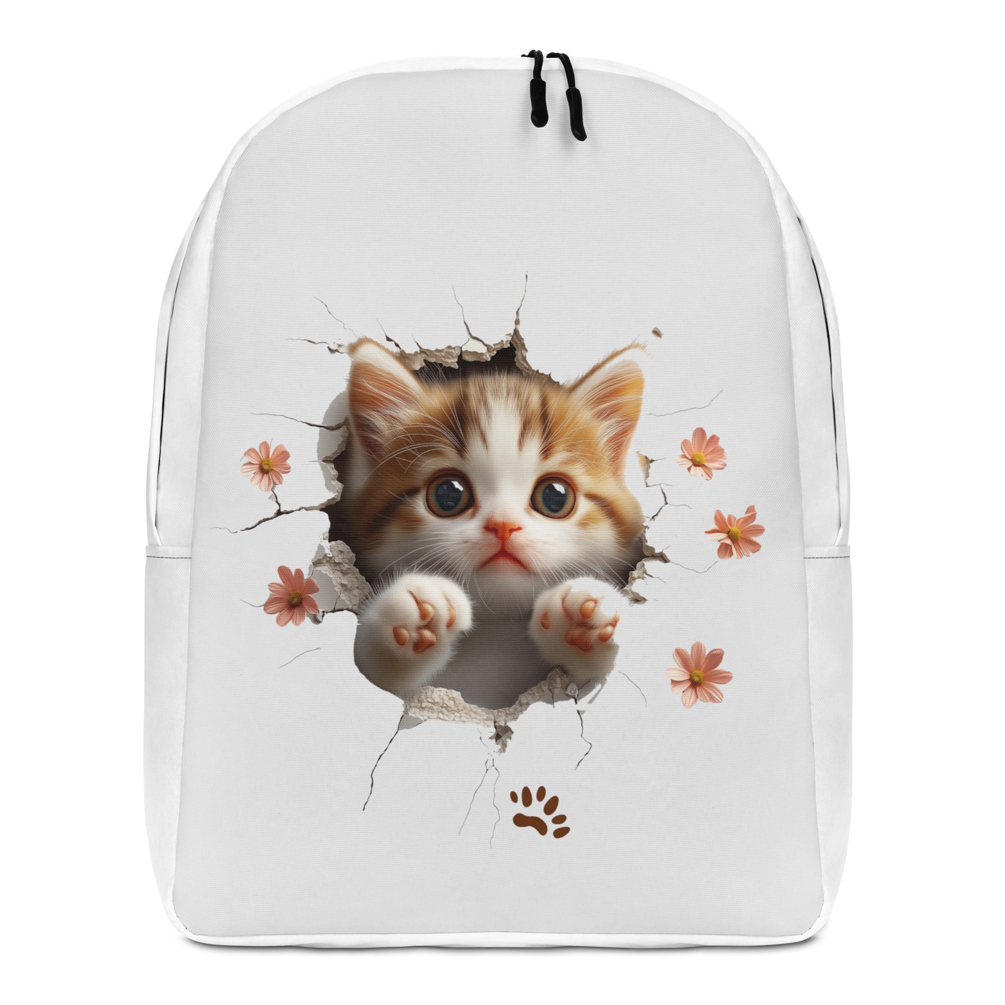 Cat Push Minimalist Backpack