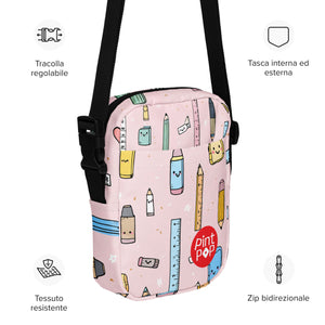 Kawaii School Supplies Crossbody Bag
