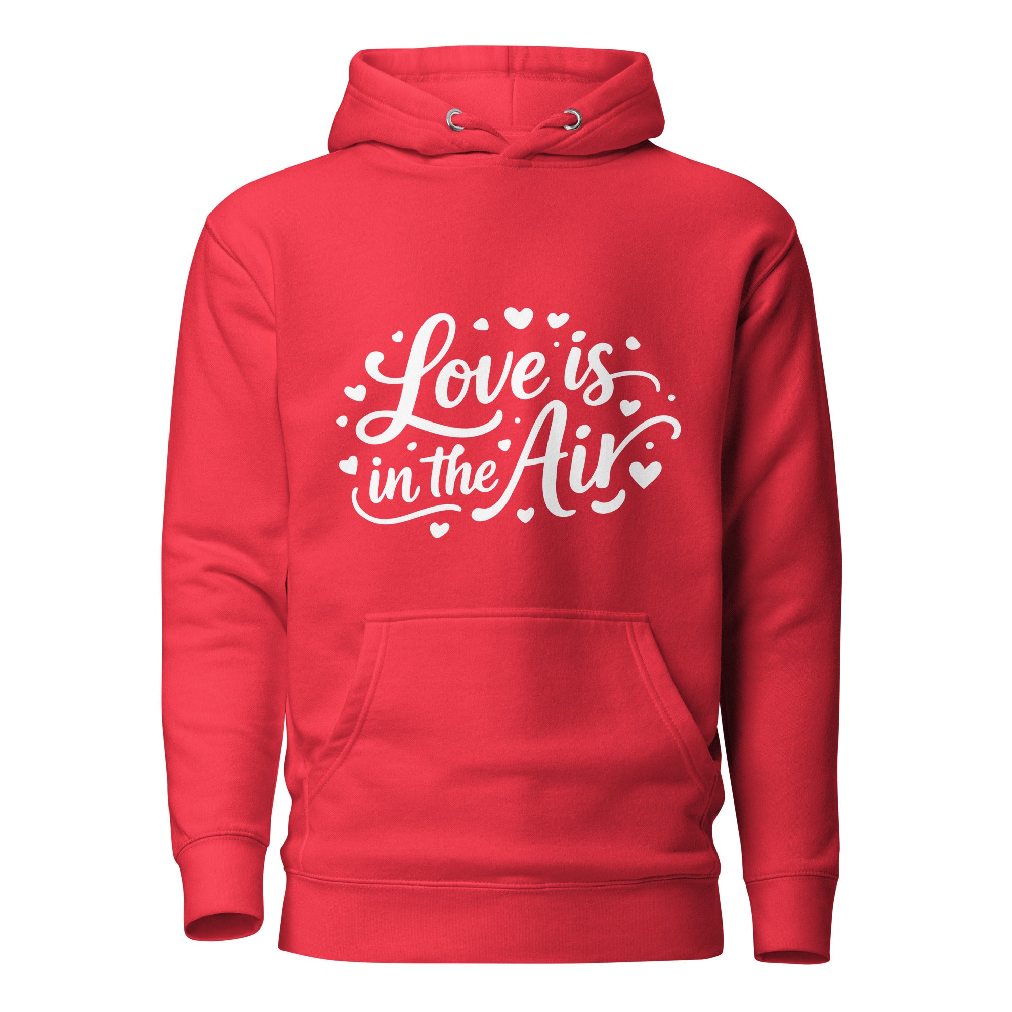 Love is in the Air Unisex Hoodie Red