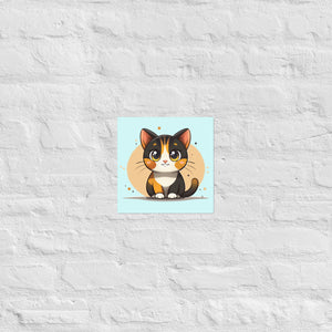 Cat Wall Art Poster – Nursery Animal Print | Pintpop