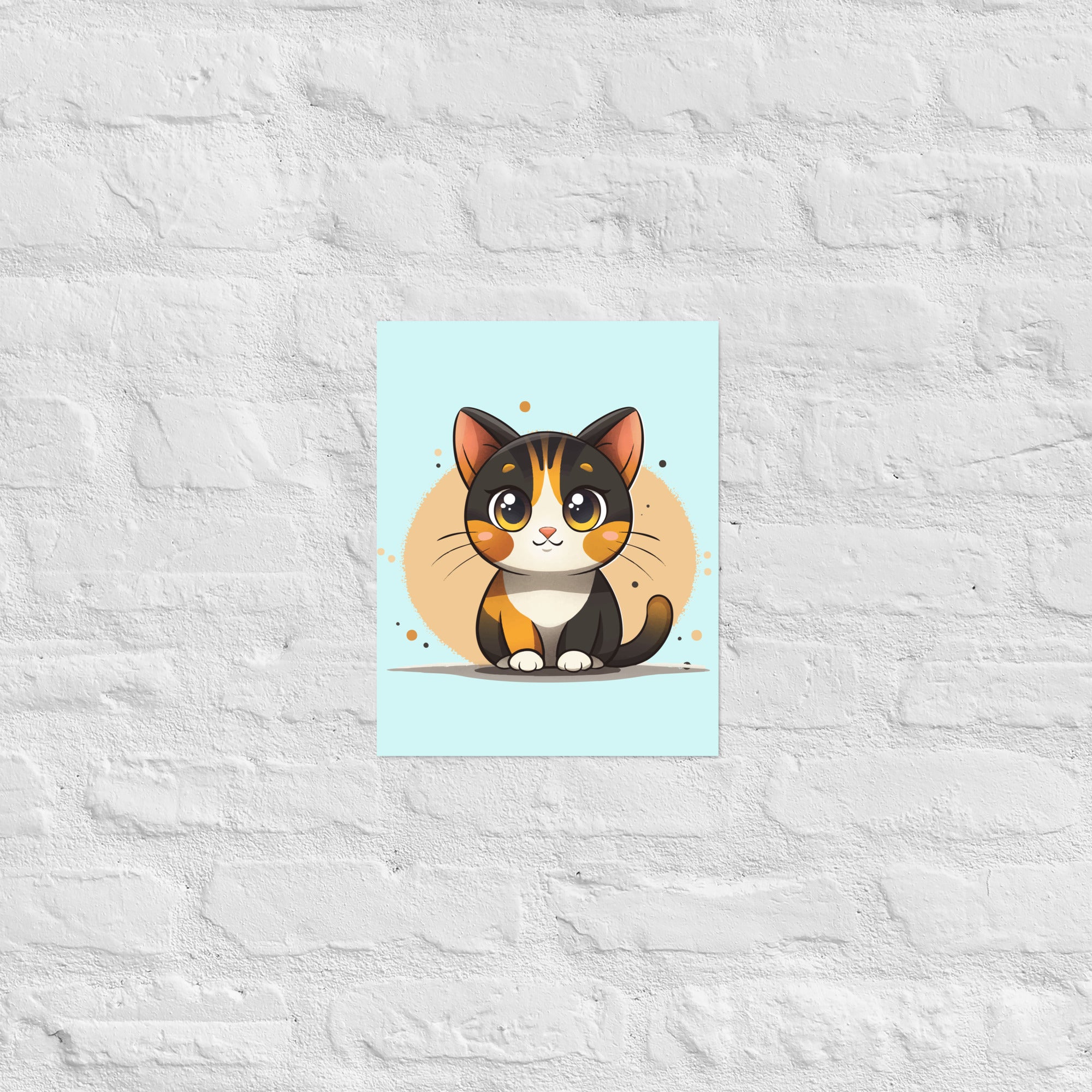 Cat Wall Art Poster – Nursery Animal Print | Pintpop