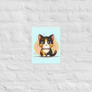 Cat Wall Art Poster – Nursery Animal Print | Pintpop