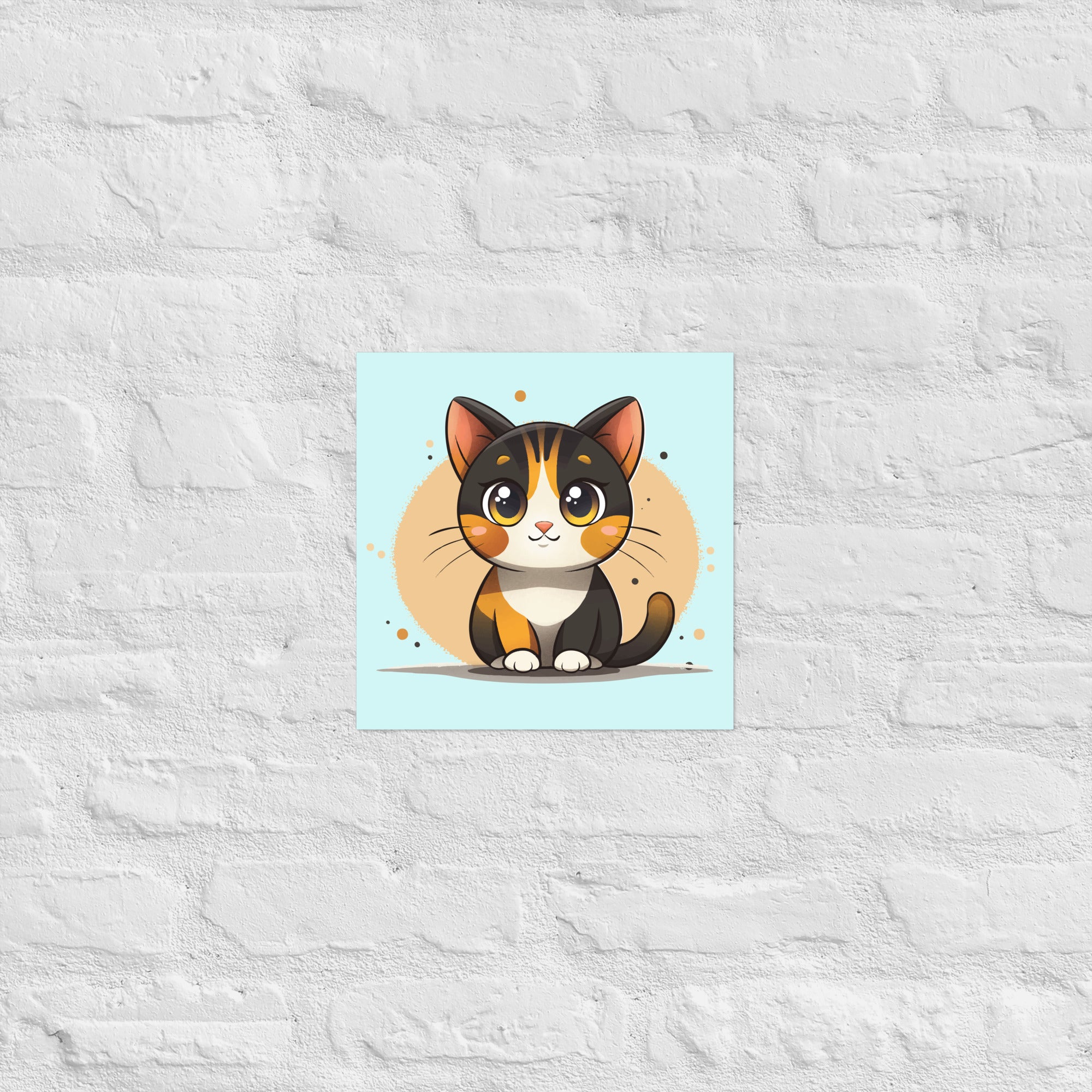 Cat Wall Art Poster – Nursery Animal Print | Pintpop