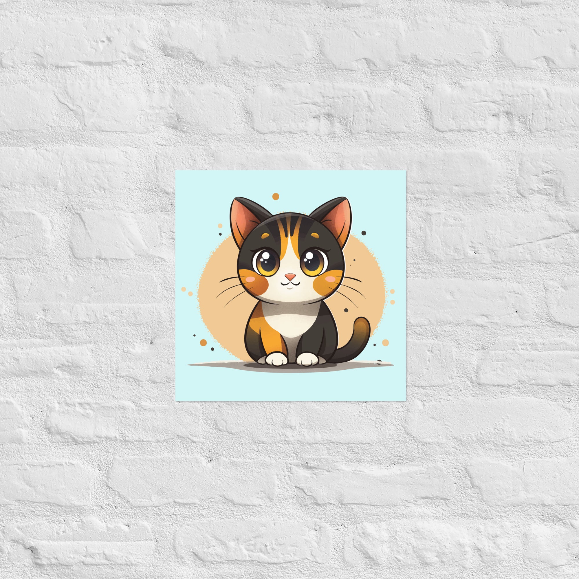 Cat Wall Art Poster – Nursery Animal Print | Pintpop