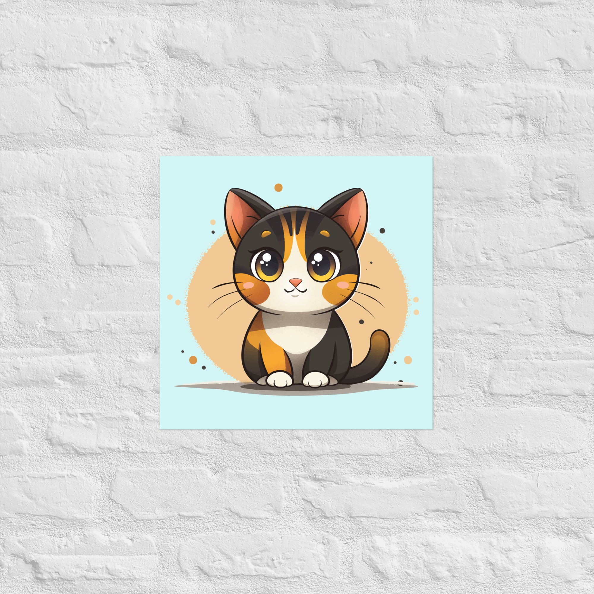 Cat Wall Art Poster – Nursery Animal Print | Pintpop