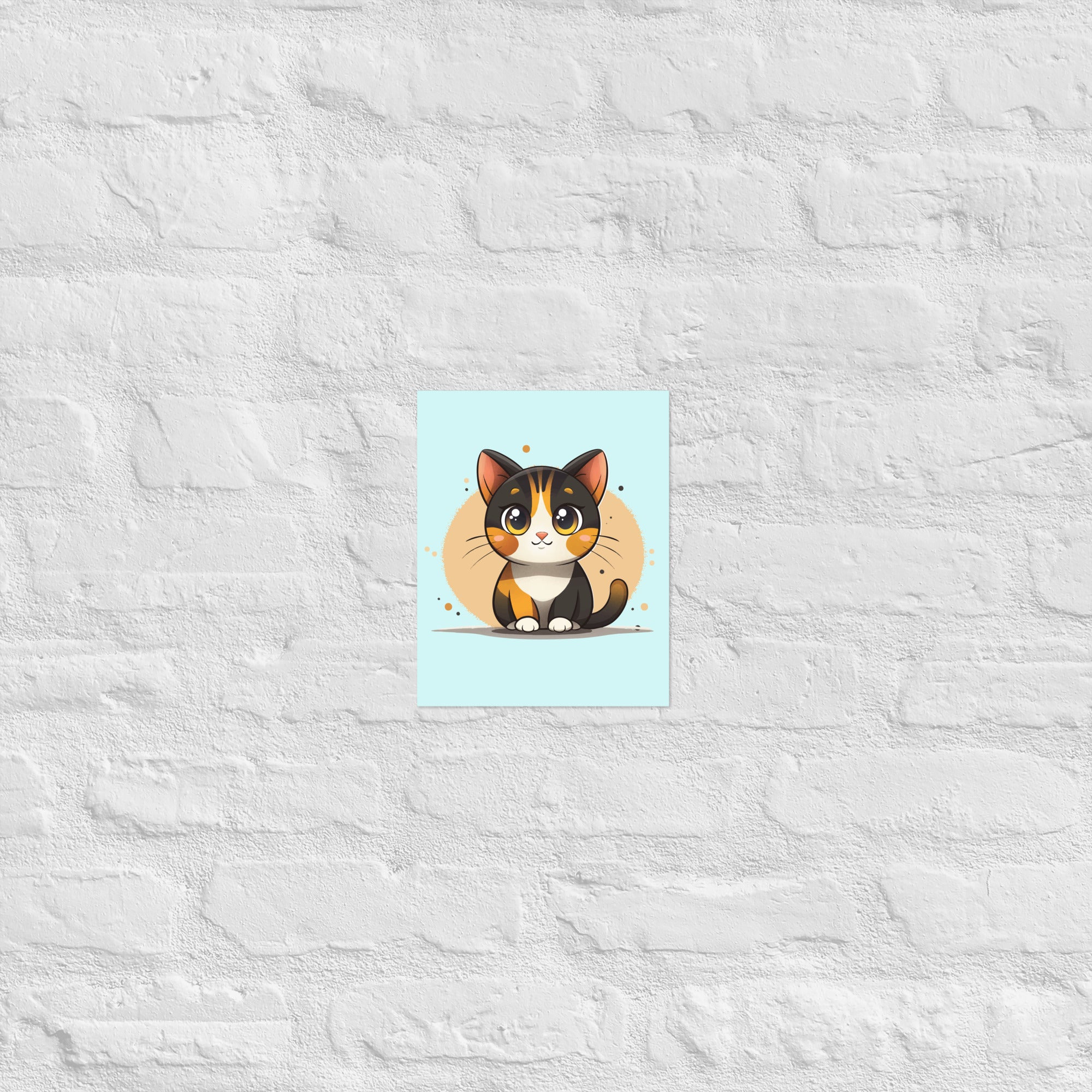 Cat Wall Art Poster – Nursery Animal Print | Pintpop