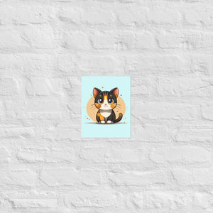 Cat Wall Art Poster – Nursery Animal Print | Pintpop