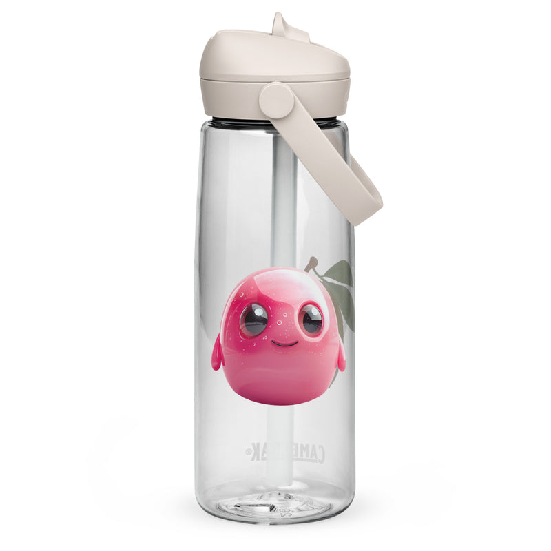 Fruits Flip Straw Water Bottle
