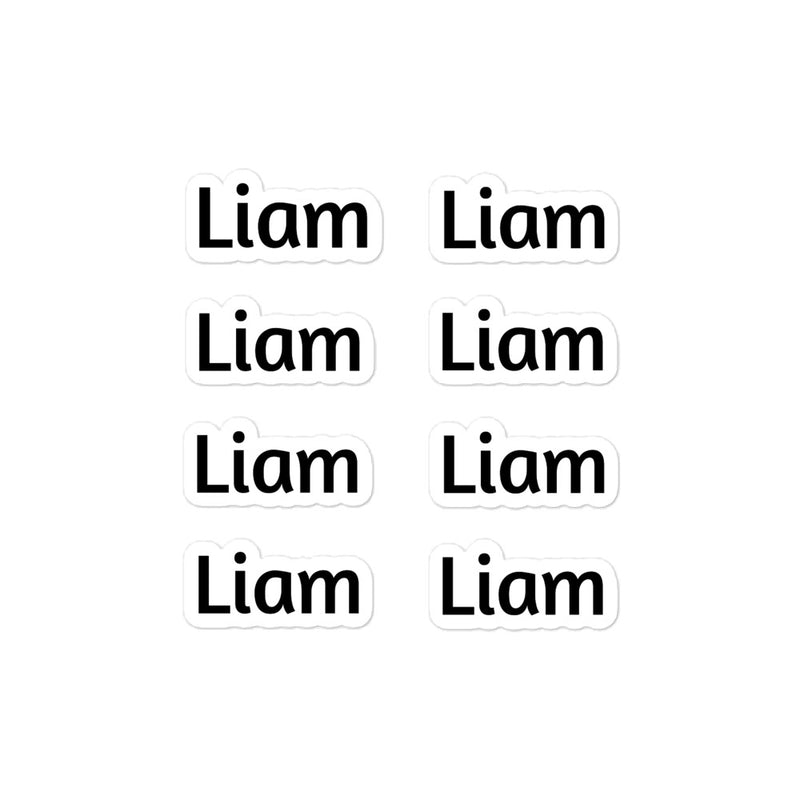Liam Bubble-free stickers
