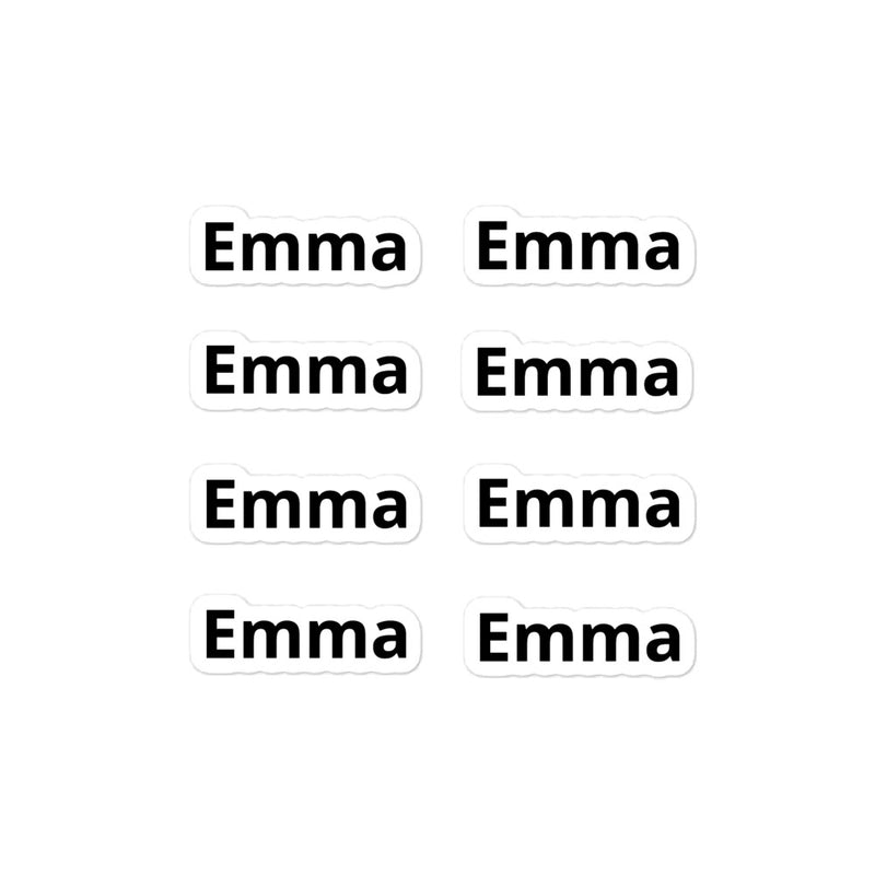 Emma Bubble-free stickers