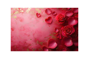 Petals Valentine’s Placemat – Digital Download | Romantic Theme | 17x11 inches, 300 DPI High Resolution
