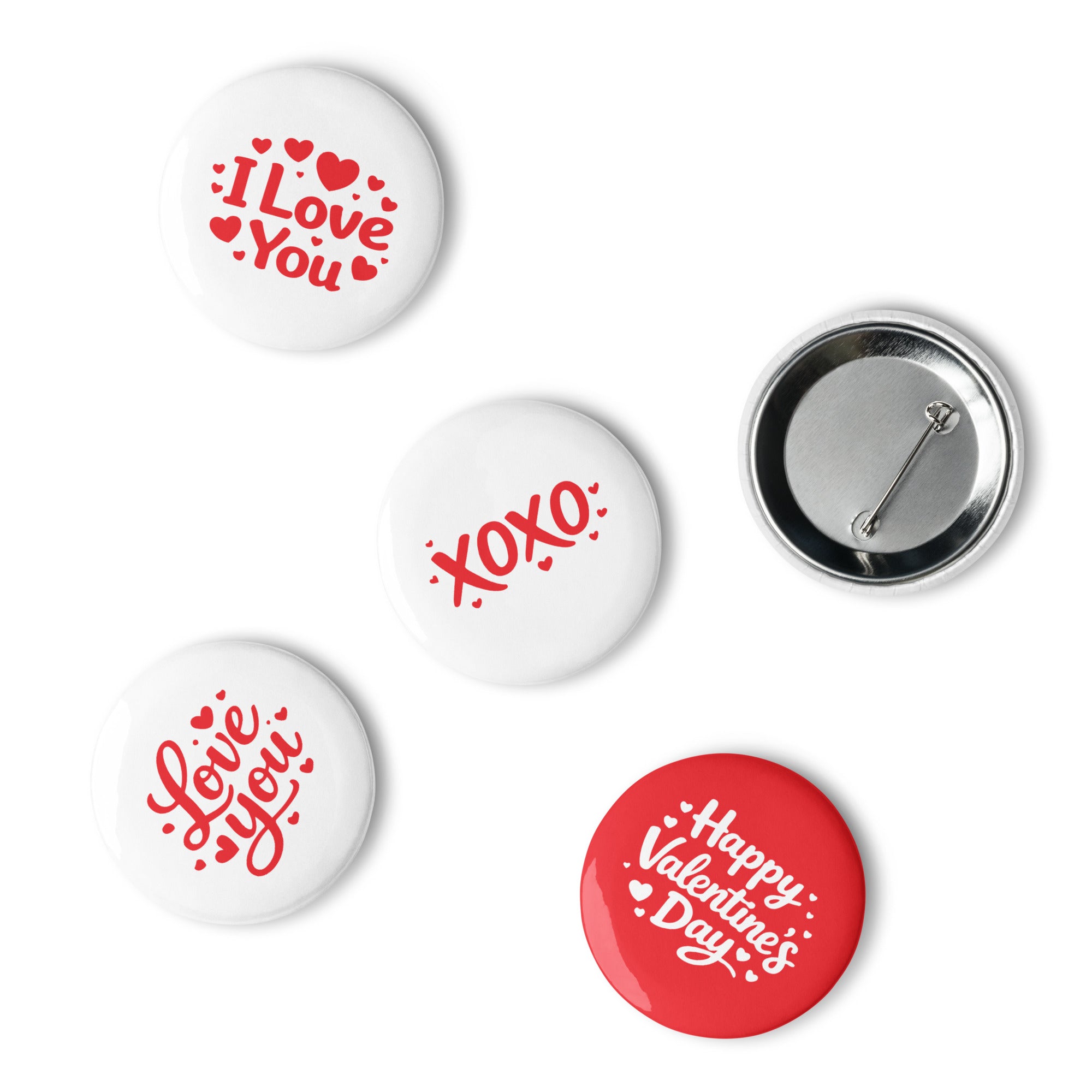 Valentine's Collection Set of pin buttons