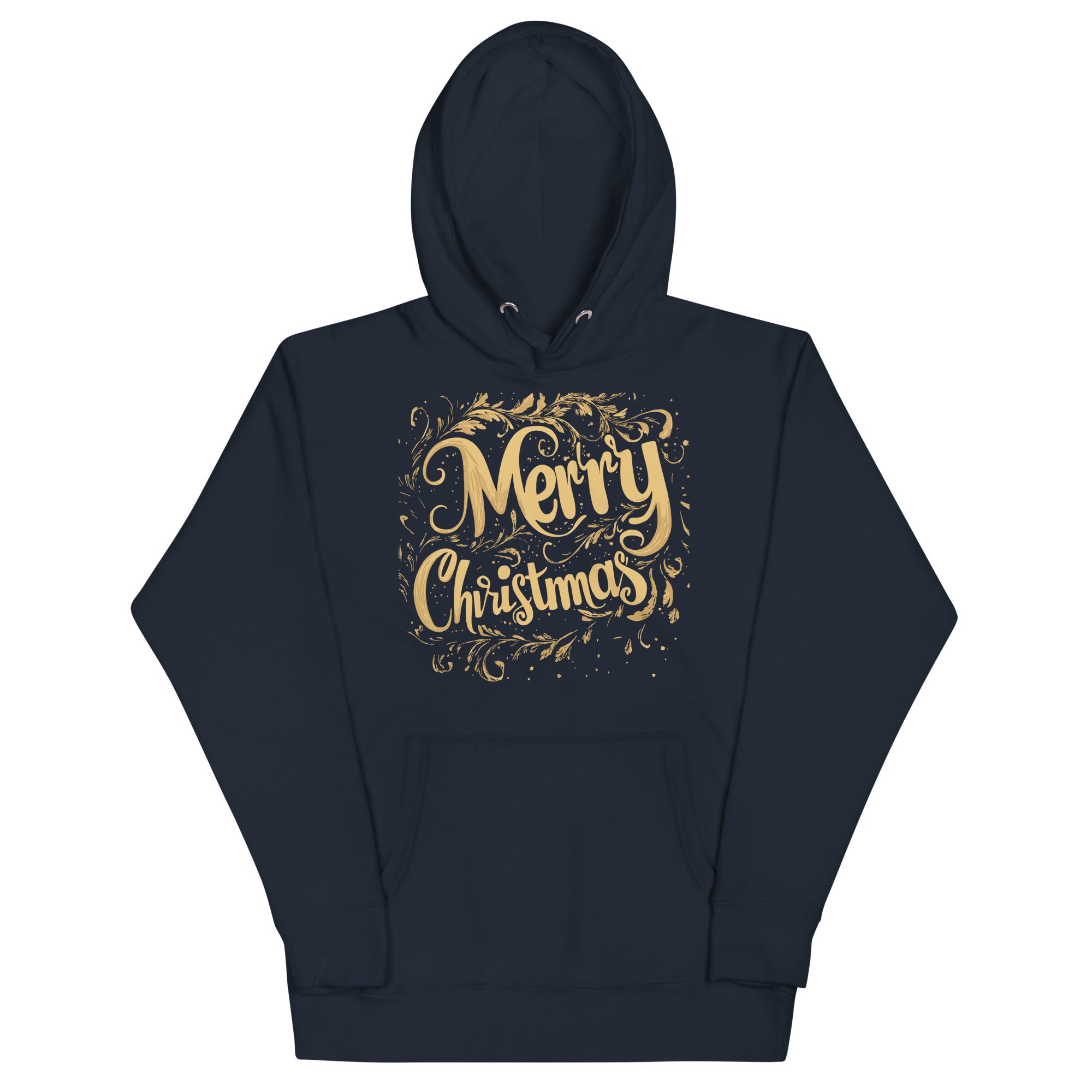 Gold Merry Christmas Unisex Hoodie