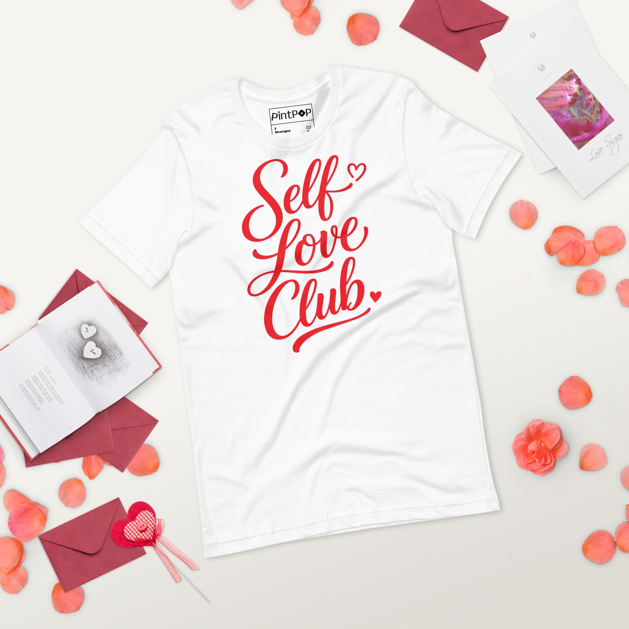 Self Love Club white Unisex t-shirt