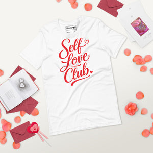 Self Love Club white Unisex t-shirt