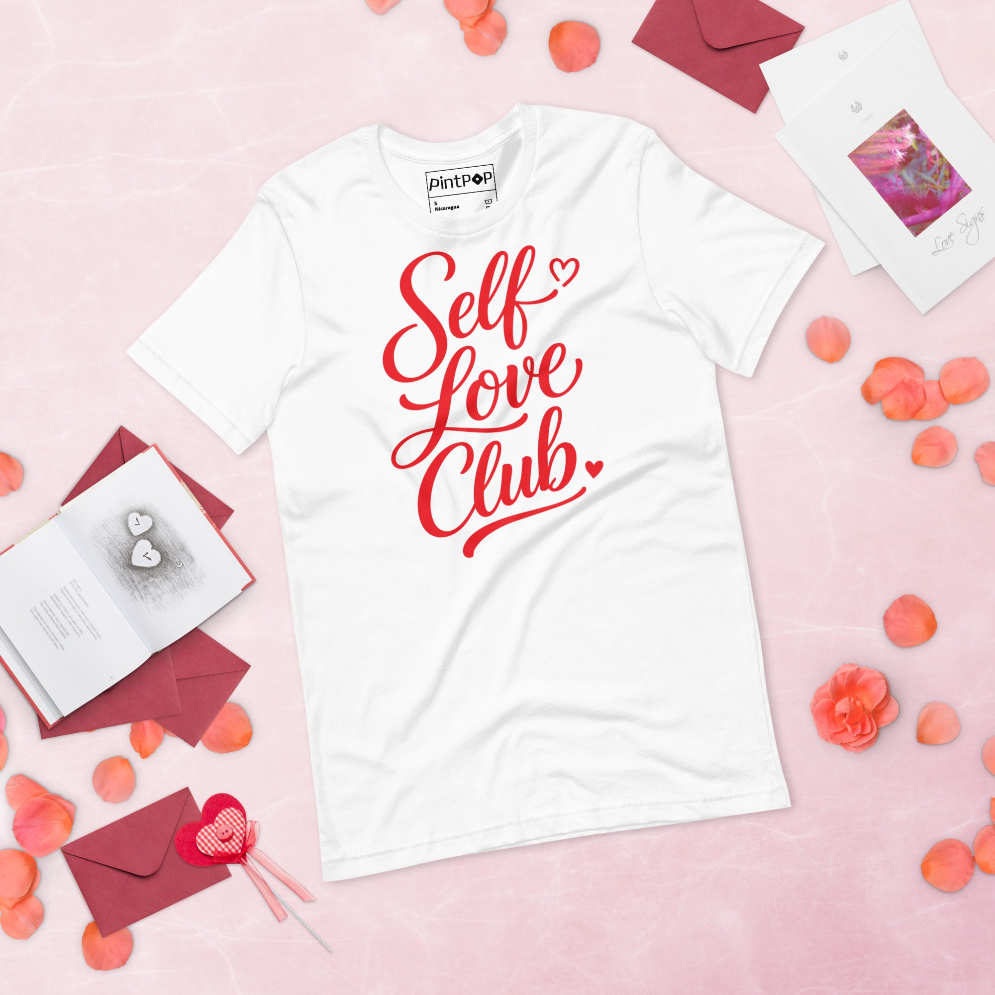 Self Love Club white Unisex t-shirt
