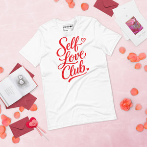 Self Love Club white Unisex t-shirt