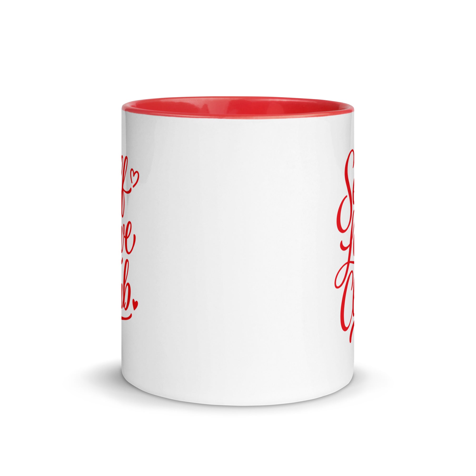 Self Love Club Mug with Red Color Inside