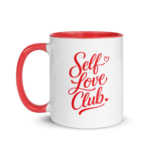Self Love Club Mug with Red Color Inside