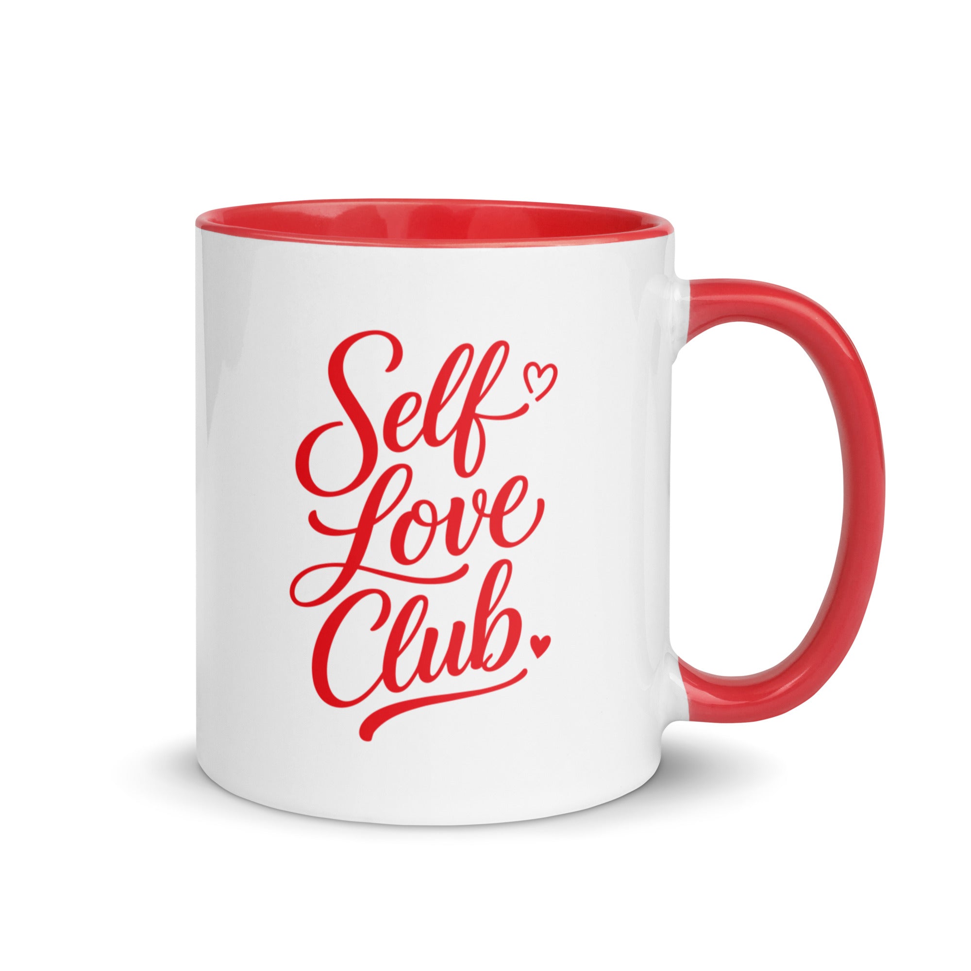 Self Love Club Mug with Red Color Inside