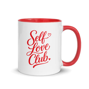 Self Love Club Mug with Red Color Inside