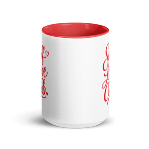 Self Love Club Mug with Red Color Inside