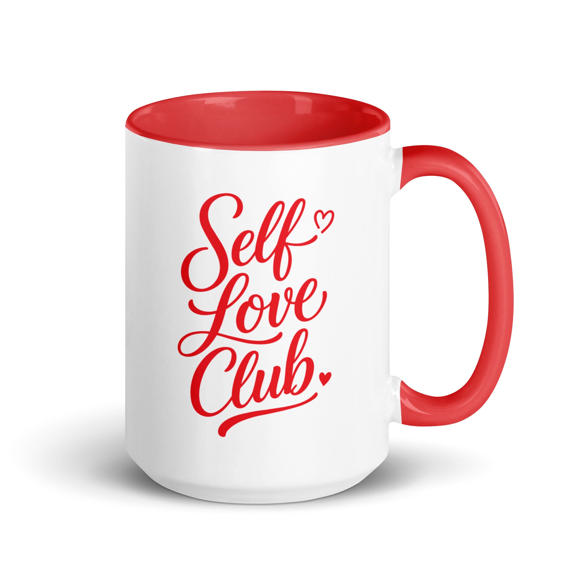 Self Love Club Mug with Red Color Inside