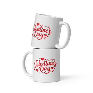 Valentine's Days White glossy mug